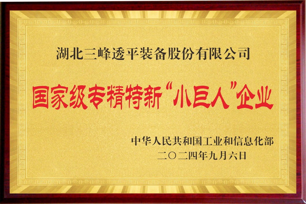 国家级专精特新“小巨人”